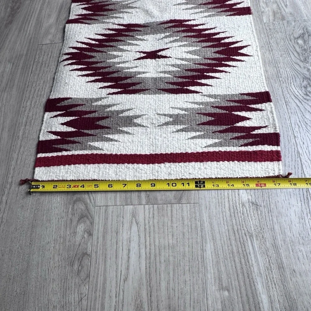 VTG Navajo Eye Dazzler Hand Woven Tapestry Gallup Throw 36